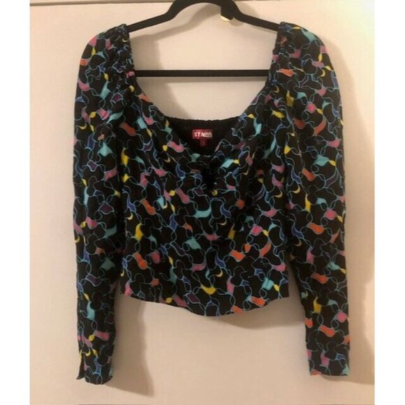 PRE OWNED $225 STAUD JOSEPHINE TOP N US SIZE 2 - Picture 6 of 8